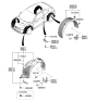 Diagram for Hyundai Wheelhouse - 86812-2V800