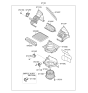 Diagram for 2012 Hyundai Veloster Blower Motor Resistor - 97128-1R000