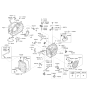 Diagram for 2013 Hyundai Veloster Engine Mount Torque Strut - 45211-3BEA0