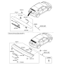 Diagram for 2012 Hyundai Veloster Spoiler - 87210-2V000-EB