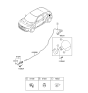 Diagram for 2014 Hyundai Veloster Fuel Door Release Cable - 81590-2V000