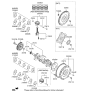 Diagram for Hyundai Crankshaft Thrust Washer Set - 21030-2B700