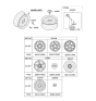 Diagram for 2021 Hyundai Elantra Spare Wheel - 52910-3Y900
