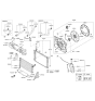Diagram for Hyundai Genesis Cooling Fan Assembly - 25231-B1280