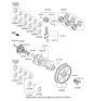 Diagram for Hyundai Genesis Crankshaft - 23110-3FAB0