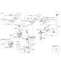 Diagram for 2015 Hyundai Veloster Center Console Base - 84610-2V050-SMR
