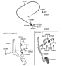 Diagram for 2001 Hyundai XG300 Throttle Cable - 32790-39200