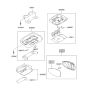 Diagram for Hyundai XG300 Dome Light - 92830-39000-CI