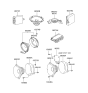 Diagram for 2005 Hyundai Sonata Car Speakers - 96360-39101