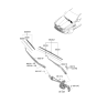 Diagram for Hyundai Genesis G80 Wiper Arm - 98311-T1000