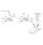 Diagram for Hyundai Elantra Car Mirror - 87620-F2290