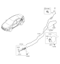 Diagram for Hyundai Elantra Fuel Door Release Cable - 81280-F2000