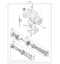 Diagram for Hyundai Elantra Automatic Transmission Overhaul Kit - 45010-23A01