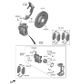 Diagram for 2022 Hyundai Tucson Brake Pad Set - 58101-P0A10
