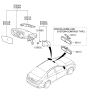 Diagram for 2011 Hyundai Sonata Hybrid Side Marker Light - 87623-3S000