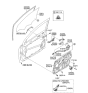 Diagram for Hyundai Sonata Hybrid Door Latch Cable - 81371-3S000