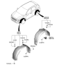 Diagram for 2021 Hyundai Kona Electric Wheelhouse - 86822-J9000