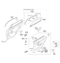 Diagram for 2020 Hyundai Genesis G80 Power Window Switch - 93580-B1900-4X