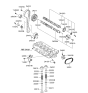 Diagram for Hyundai Timing Chain Tensioner - 24410-26800