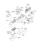 Diagram for 2008 Hyundai Accent Center Console Base - 84611-1E200-OR