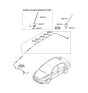 Diagram for Hyundai Accent Antenna - 96250-1E000