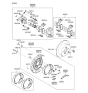 Diagram for Hyundai Accent Brake Pad Set - 58302-1GA00
