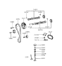 Diagram for Hyundai Tiburon Timing Chain - 24321-23011