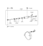 Diagram for 1996 Hyundai Elantra Clutch Slave Cylinder - 41710-28000