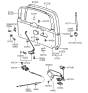 Diagram for 1997 Hyundai Elantra Fuel Door Release Cable - 81280-29000