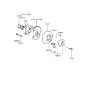 Diagram for 1999 Hyundai Accent Wheel Bearing - 51720-29300