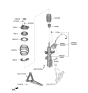Diagram for Hyundai Veloster Coil Spring Insulator - 54633-F2000