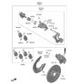 Diagram for 2023 Hyundai Genesis GV80 Brake Disc - 58411-T6200