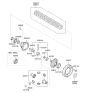 Diagram for Hyundai Santa Fe Transfer Case Bearing - 45829-3B000