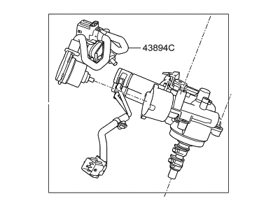 Hyundai 43800-2D005 Actuator Assembly-Gear