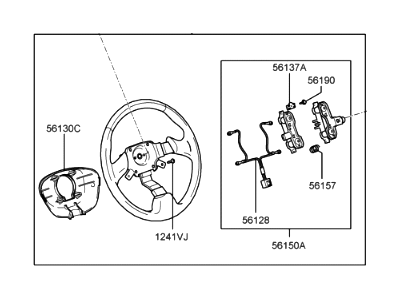 Hyundai 56100-25501-LT Steering Wheel Assembly