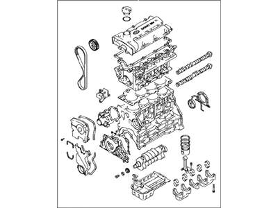 Hyundai 21101-37R10 Engine Assembly-Sub