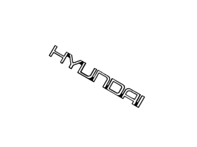 Hyundai 86300-34500 Emblem
