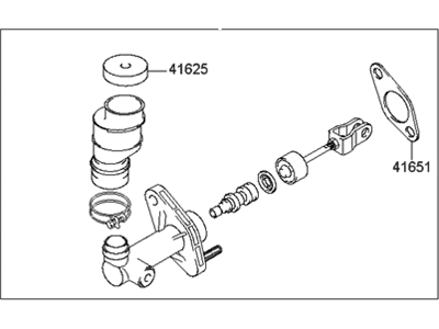 Hyundai 41610-38120 Cylinder Assembly-Clutch Master