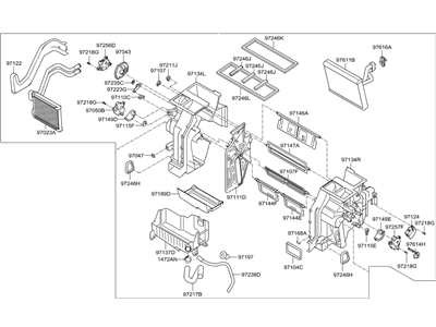 Hyundai 97205-3VBA0 Heater & Evaporator Assembly