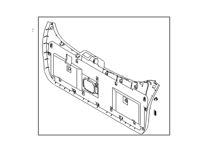 Hyundai 81750-2E000-Z9 Panel Assembly-Tail Gate Trim