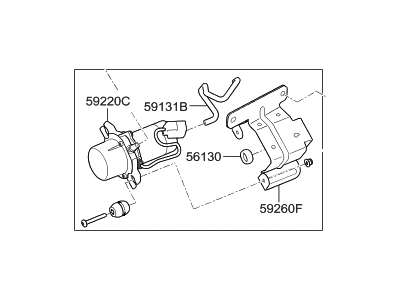 Hyundai 59200-D2050 Pump Assembly-Vacuum