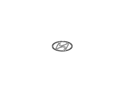 Hyundai 86300-25500 Tail Gate Logo Emblem