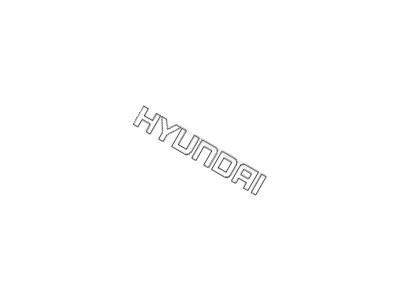 1999 Hyundai Accent Emblem - 86320-25500