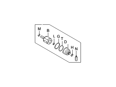 Hyundai 49505-0WA11 Joint Kit-FR Axle Diff Side LH