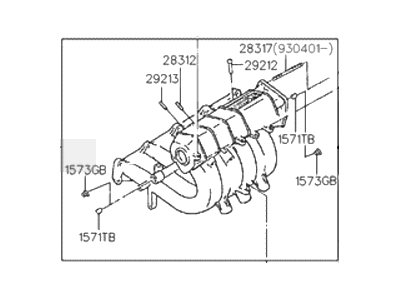Hyundai 28310-33003 Manifold Assembly-Intake