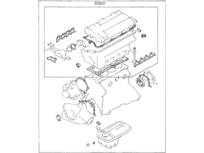 Hyundai 20910-23B00 Gasket Kit-Engine Overhaul