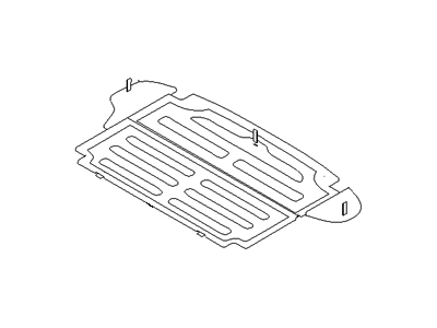 Hyundai 85710-2L500-9K Cover Assembly-Luggage Tray,Center