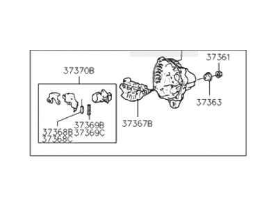 Hyundai Elantra Alternator Case Kit - 37360-33013