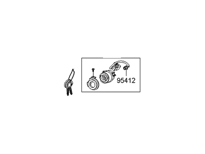 Hyundai Accent Ignition Lock Cylinder - 81920-1EA00