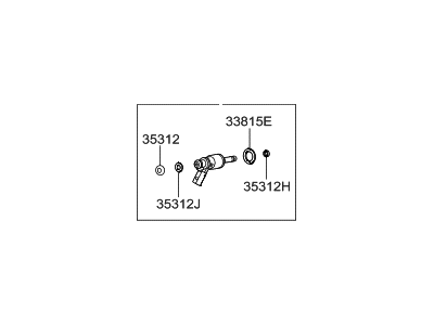 Hyundai Elantra Fuel Injector - 35310-04AA0
